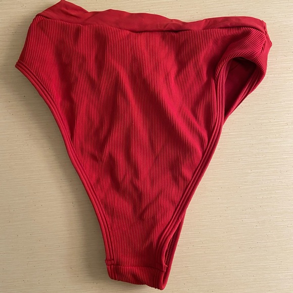 L*Space Ridin' High Frenchi Bitsy Bottom in Red - Picture 3 of 5